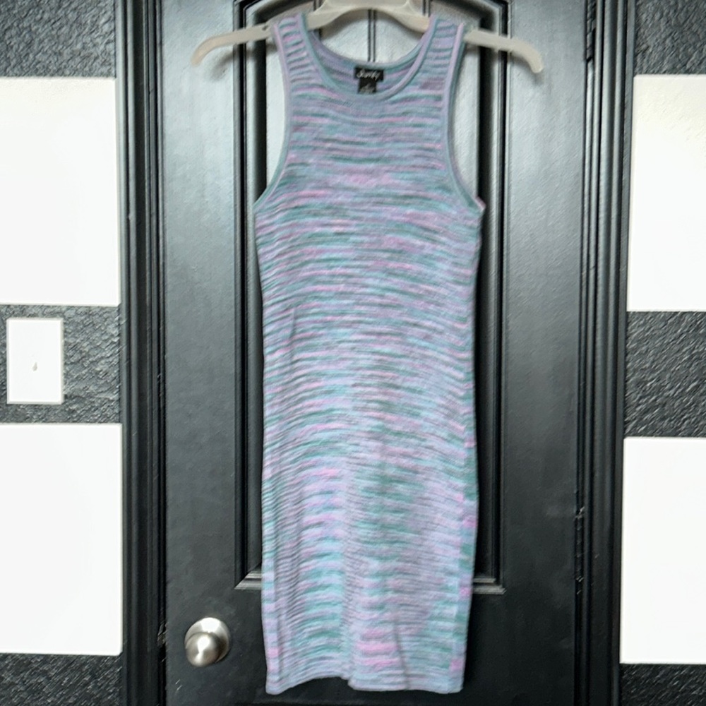 Justify Women’s MIDI Fitted Sleeveless Sweater Dress Size XL